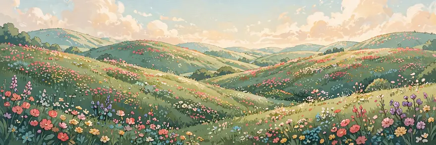 A painted meadow garden